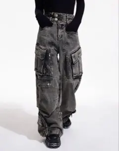 CHIKASHITSU PLUS HIGH cargo denim pants - メルカリ
