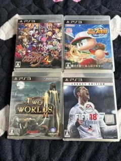 PS3ゲーム4本セット ディスガイア パワプロ トゥーワールド FIFA