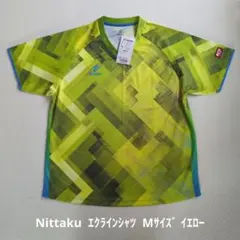 【新品】Nittaku 卓球 ウェア シャツ イエロー М サイズ ユニフォーム