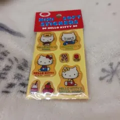 ハローキティミニソフトステッカー☆ハローキティシール☆平成レトロレアシール