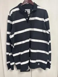 RUGBY Ralph Lauren ポロシャツ XXL 黒と白ストライプ