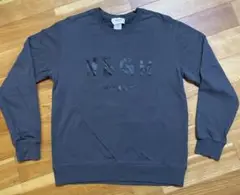 MSGM ダークグレー ロゴスウェット XL