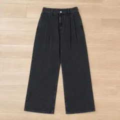 GU GIRLSデニムツータックワイドパンツ150 ザラ　ユニクロ