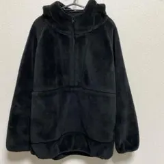 AMERICAN HOLIC フリースジャケット ブラック 暖かボアジャケット