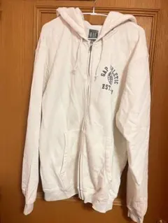 GAP ホワイト ジップアップパーカーとスウェットパンツセット L