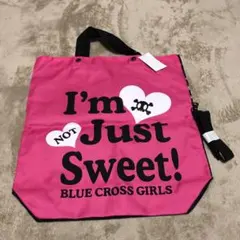 BLUE CROSS GIRLS トートバッグ　ピンクのサムネイル