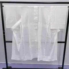 超美品 麻 長襦袢 夏物 和装 着物 138裄 66 白 流水柄 シンプル - メルカリ