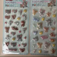 トムとジェリー ぷくぷくシール 2シートセット