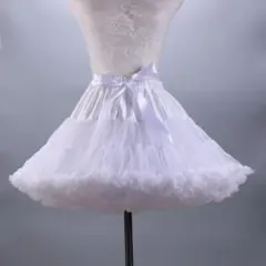 【新品】パニエ 大人 ボリューム ふわふわ 白 コスプレ