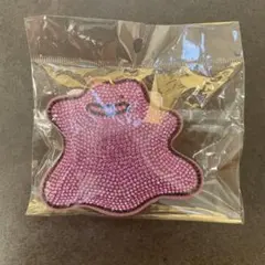 ポケットモンスター　メタモン　ラインストーン　キラキラ　キーホルダー