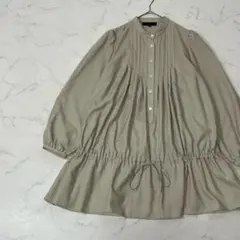 極美品】ジュンヤワタナベ 丸襟ピンタックAラインブラウス フレア