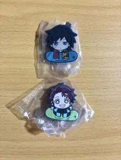 鬼滅の刃 キャラばんちょうこう ヘアクリップ 冨岡義勇・竈門炭治郎