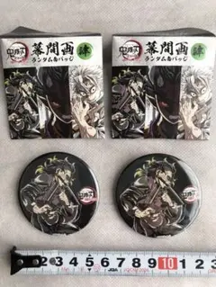 不死川玄弥　鬼滅の刃　キャラクター缶バッジ　2個セット