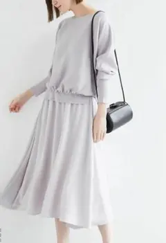 ROPE' PICNIC ロペピクニック 薄紫 長袖 ニット ワンピース