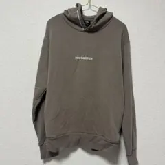 new balance ブラウン　パーカー メンズSサイズ