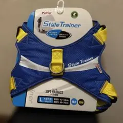 Petio Style Trainer ソフト胴輪 大型犬用 L ブルー