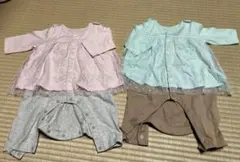 値下げ！ベルメゾン　かわいいふりふり付きロンパース　60センチ