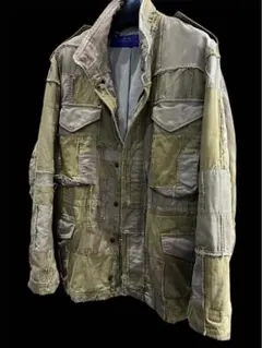 JUNYA WATANANBEパッチワーク ミリタリージャケット