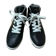 FILA ハイカットスニーカー 26.5cm ブラック ゴールドロゴのサムネイル
