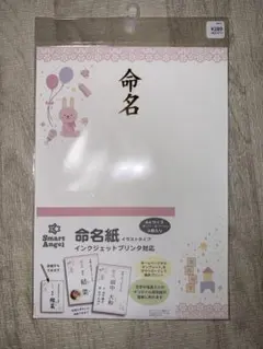 命名紙 イラストタイプ A4サイズ 2枚入