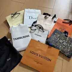 ショップ袋セット（Dior, LV, Chanelなど）
