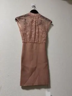 レースノースリーブタイトドレス ミニ丈　リップサービス