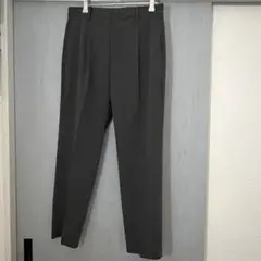 無印良品 婦人 タックパンツ ダークグレー L チャコールグレー