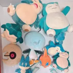 ぬいぐるみ ぽこあポケモン モジャンボ（はかせ） カビゴン（こけむし