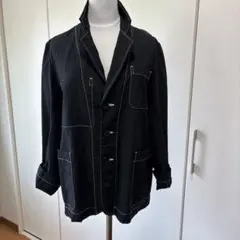 美品✨トリココムデギャルソン リネン ダブルブレストジャケット