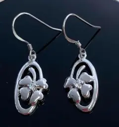 100円値下げ！クローバーモチーフシルバーピアス