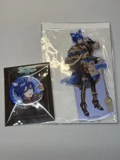 KAITO 初音ミク×アニメイトカフェ　アクリルスタンド　缶バッジ