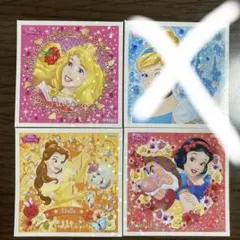 ディズニープリンセス シールセット 4種