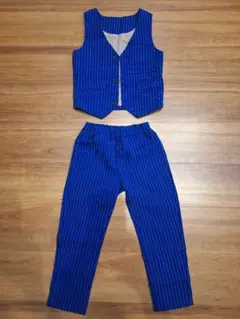 ストライプ ベストとパンツセット
