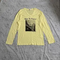 a.v.v HOMME Vネック 長袖カットソー イエロー 50 メンズ Lのサムネイル