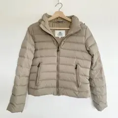 PYRENEX フード付きダウンジャケット ベージュ　スプートニック　36