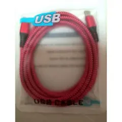 usbケーブル　type−c　PD充電　急速充電　type-cケーブル　レッド