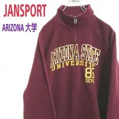 ジャンスポーツ JANSPORT カレッジロゴ ハーフジップ スウェット