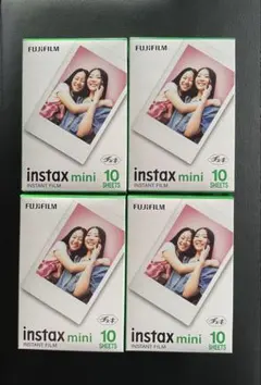 FUJIFILM instax mini フィルム 10sheets×4