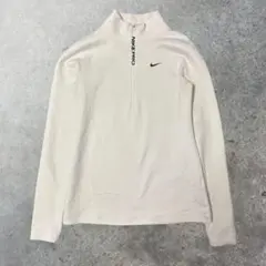 NIKE PRO　ハーフジップ S DRI‑FIT ホワイト　ストレッチ
