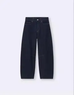~未使用に近い~ GU バレルレッグジーンズ 69ネイビー Sサイズ