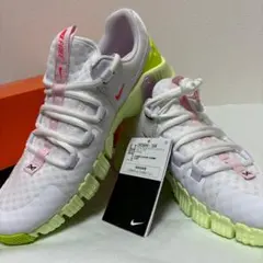 24cm 新品 ナイキ フリー メトコン 5 DV3950-104 ホワイト黄色