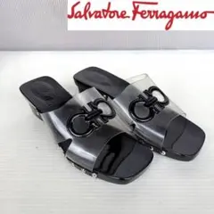 美品　サルヴァトーレフェラガモ　ガンチーニ　ビニール　サンダル　ミュール