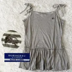 未使用　バーバリーブルーレーベル　キャミソール　すそフレア　ホースロゴ　38