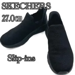 スケッチャーズ Slip-ins ハンズフリー スリッポン 27cm 黒 軽量のサムネイル