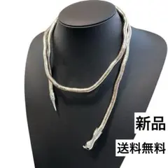 y2kネックレス フリーサイズネックレス　蛇デザイン メタルネックレス　スネーク