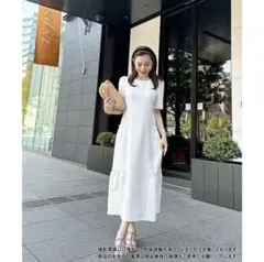 Liala×PG ティアード 半袖 ロングワンピース　Mサイズのサムネイル