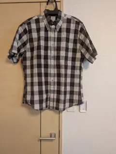 Brooks Brothers 半袖シャツ Lサイズ ブラウンチェック