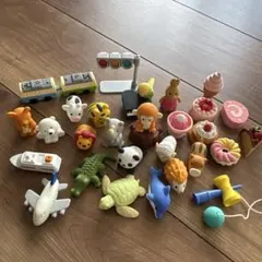 動物・食べ物・乗り物デザイン消しゴム セット