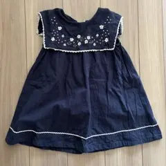 セラフ　 刺繍付きノースリーブワンピース