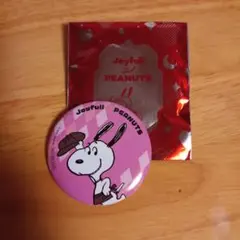 スヌーピー Joyfull PEANUTS 缶バッジのサムネイル